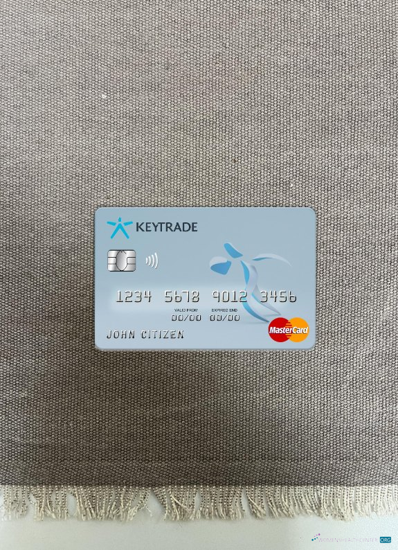 Download Belgium Keytrade bank mastercard photolook front Photoshop template